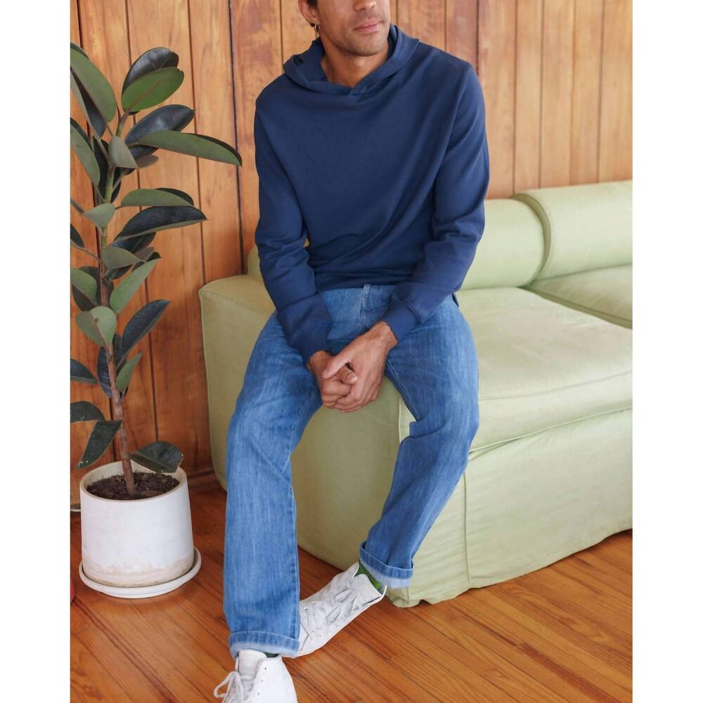 NEW ALEX CRANE caza cotton hoodie in indigo